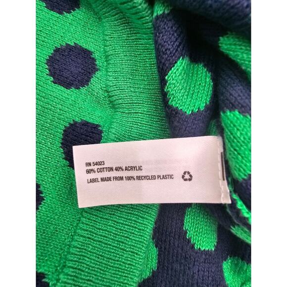 GapKids Girl's 6/7 Green and Navy Blue Turtleneck NWT and Polkadot Sweater GUC - Picture 5 of 16